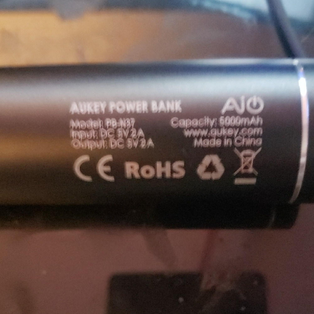 Black Portable Power Bank Charger